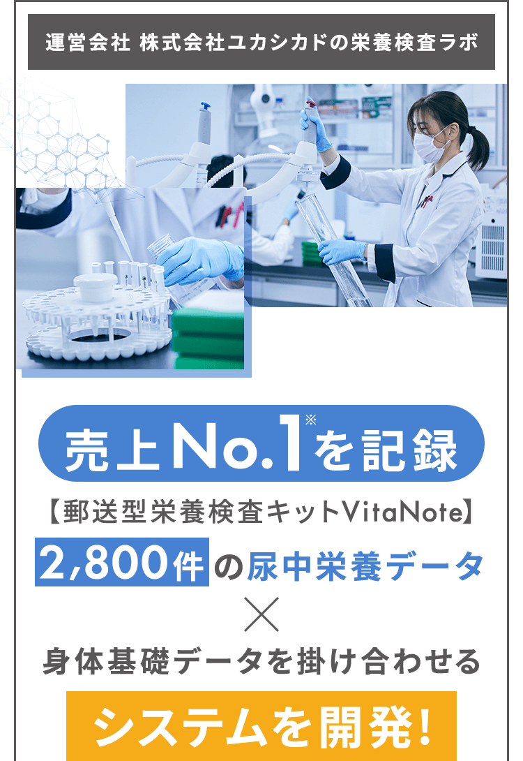 身体基礎データを掛け合わせるシステムを開発!